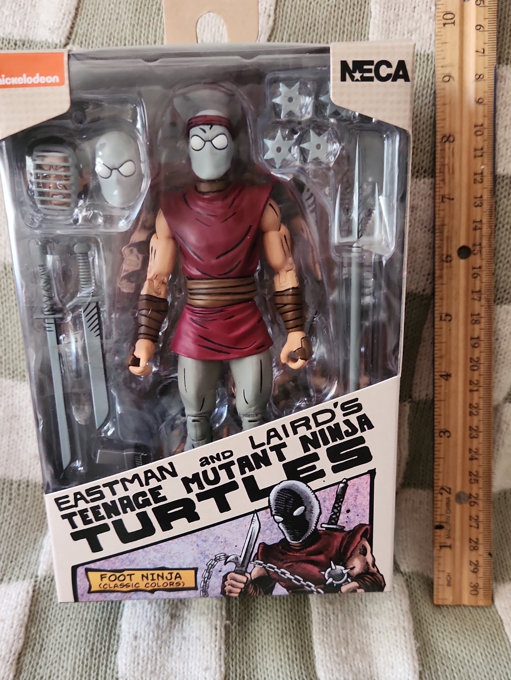 NECA Teenage Mutant Ninja Turtles Foot Ninja Action Figure - Maroon & Gray